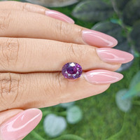 3.16 Ct. Pinkish Purple Sapphire from Ceylon (Sri Lanka) Life Style