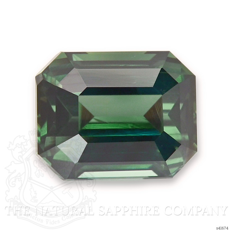 3.02 Ct. Bluish Green Sapphire from Ceylon (Sri Lanka)
