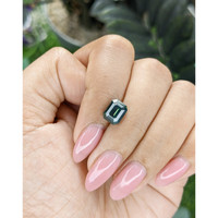 3.02 Ct. Bluish Green Sapphire from Ceylon (Sri Lanka) Life Style