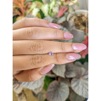 0.30 Ct. Pinkish Purple Sapphire from Ceylon (Sri Lanka) Life Style