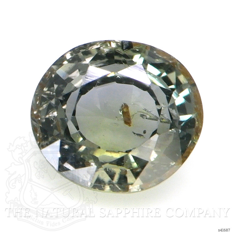0.59 Ct. Brownish Green Sapphire from Ceylon (Sri Lanka)