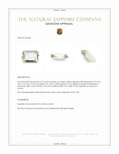 0.76 Ct. Yellow Sapphire from Ceylon (Sri Lanka) Appraisal