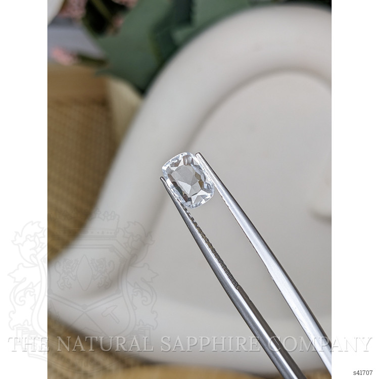 1.25 Ct. White Sapphire from Ceylon (Sri Lanka)