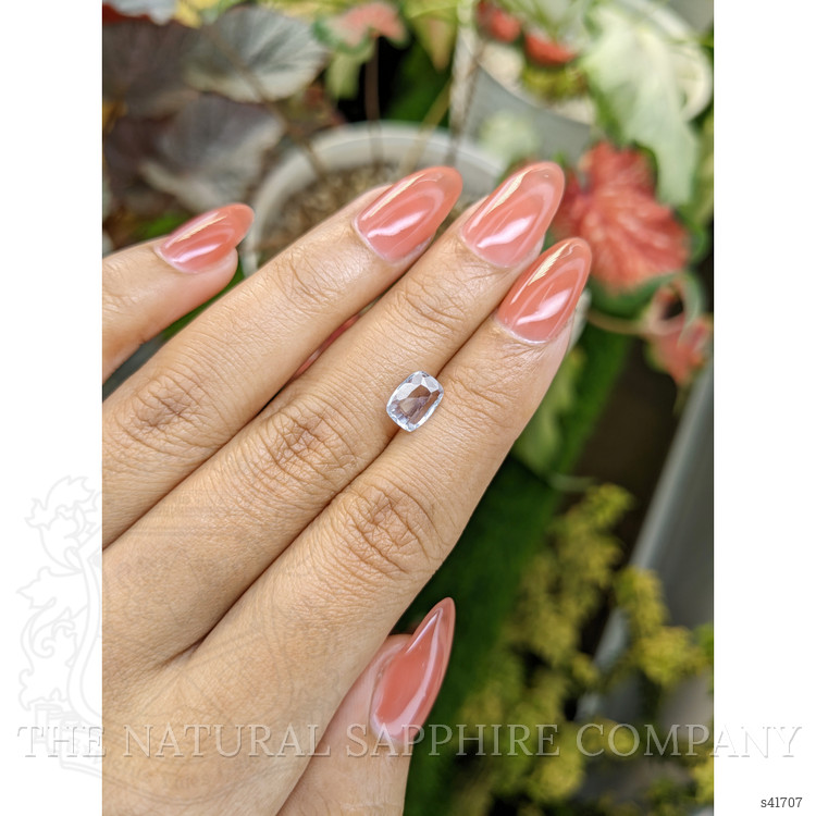 1.25 Ct. White Sapphire from Ceylon (Sri Lanka)