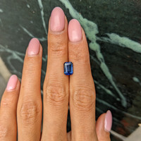 2.06 Ct. Blue Sapphire from Madagascar Life Style