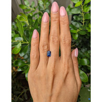 2.06 Ct. Blue Sapphire from Madagascar Life Style