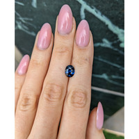 2.02 Ct. Blue Sapphire from Ceylon (Sri Lanka) Life Style