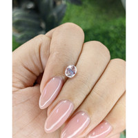 1.12 Ct. Peach Sapphire from Ceylon (Sri Lanka) Life Style