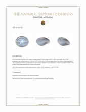8.08 Ct. Bluish Grey Star Sapphire from Ceylon (Sri Lanka) Appraisal