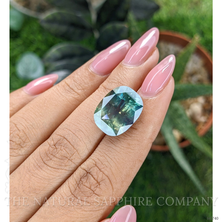 16.30 Ct. Bluish Green Sapphire from Madagascar