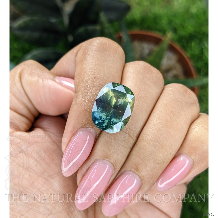 16.30 Ct. Bluish Green Sapphire from Madagascar
