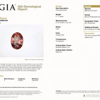 2.11 Ct. Padparadscha Sapphire from Ceylon (Sri Lanka) Scan Report