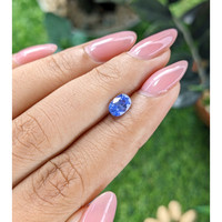 1.03 Ct. Blue Sapphire from Ceylon (Sri Lanka) Life Style
