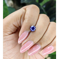1.29 Ct. Blue Sapphire from Ceylon (Sri Lanka) Life Style