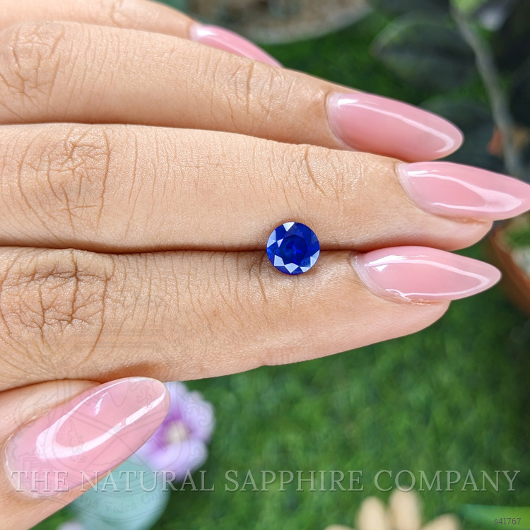 0.87 Ct. Blue Sapphire from Ceylon (Sri Lanka)