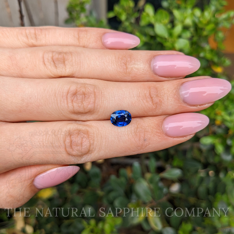 2.14 Ct. Blue Sapphire from Ceylon (Sri Lanka)