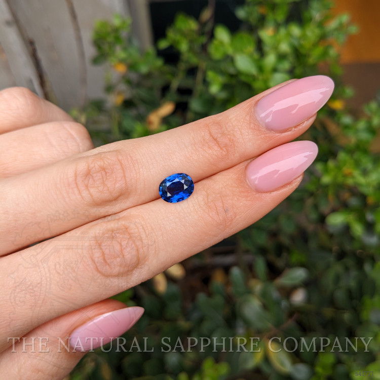 2.14 Ct. Blue Sapphire from Ceylon (Sri Lanka)