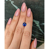 2.25 Ct. Blue Sapphire from Ceylon (Sri Lanka) Life Style