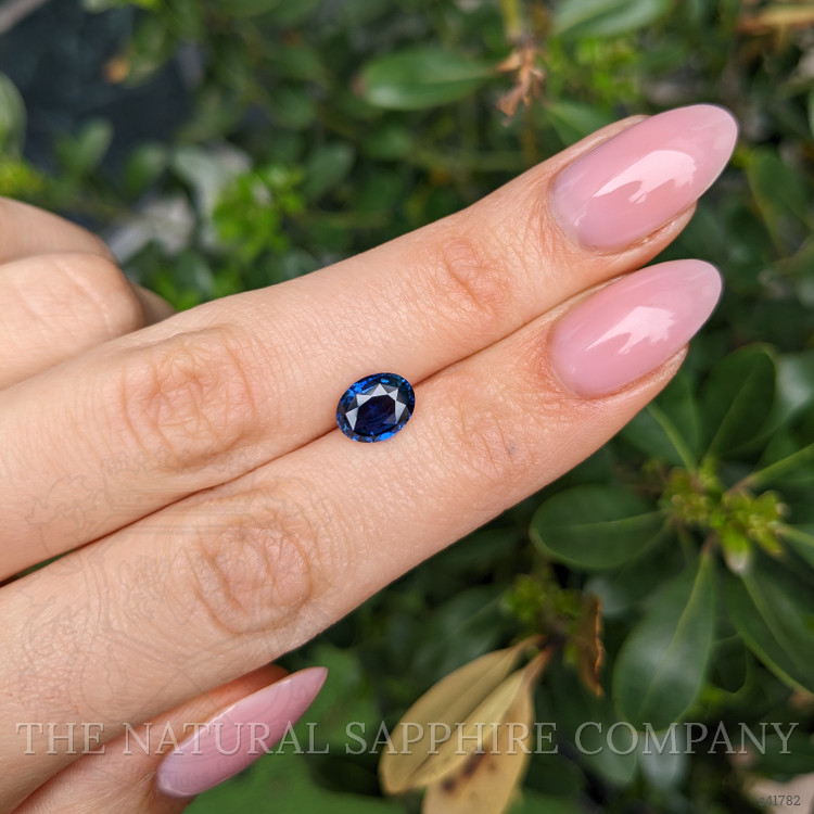 2.06 Ct. Blue Sapphire from Ceylon (Sri Lanka)