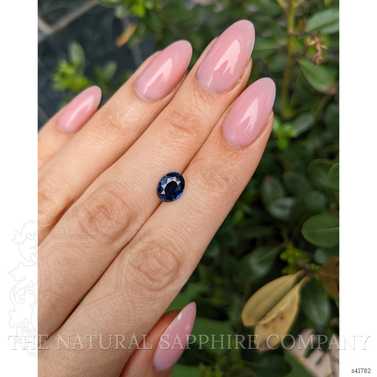 2.06 Ct. Blue Sapphire from Ceylon (Sri Lanka)