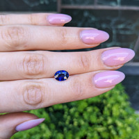 2.04 Ct. Blue Sapphire from Ceylon (Sri Lanka) Life Style