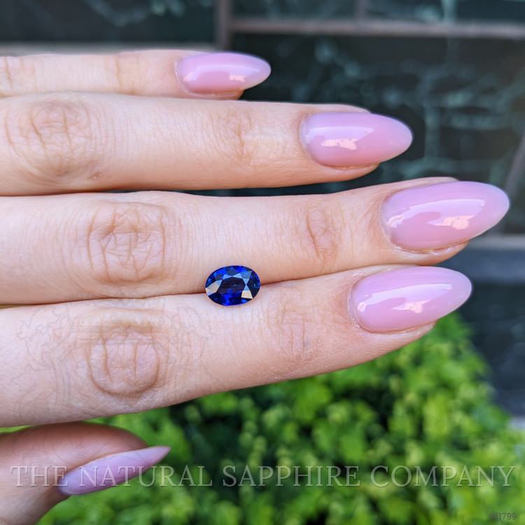 2.04 Ct. Blue Sapphire from Ceylon (Sri Lanka)