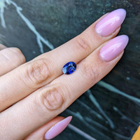 2.04 Ct. Blue Sapphire from Ceylon (Sri Lanka) Life Style