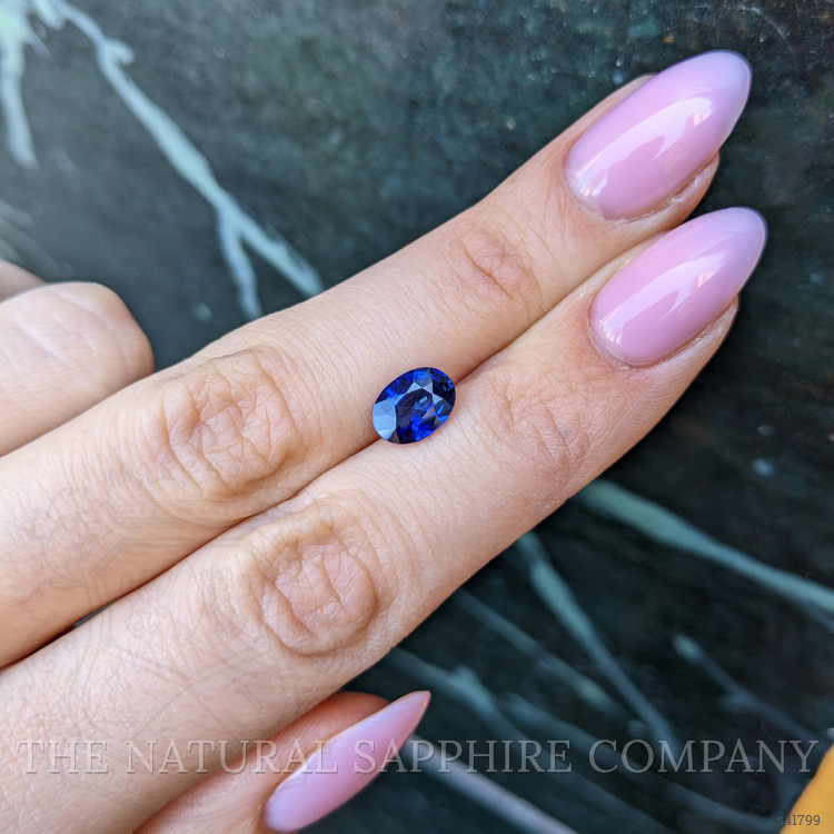 2.04 Ct. Blue Sapphire from Ceylon (Sri Lanka)