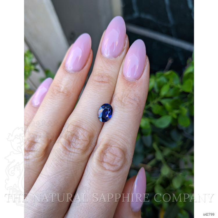 2.04 Ct. Blue Sapphire from Ceylon (Sri Lanka)