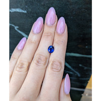2.29 Ct. Blue Sapphire from Ceylon (Sri Lanka) Life Style