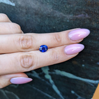 2.29 Ct. Blue Sapphire from Ceylon (Sri Lanka) Life Style