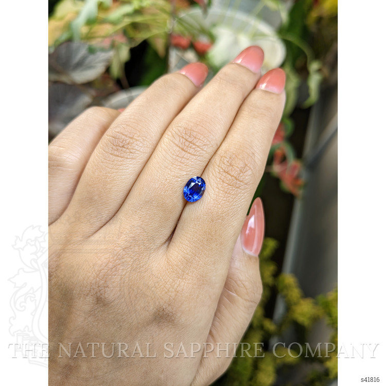 1.63 Ct. Blue Sapphire from Ceylon (Sri Lanka)