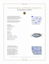 0.50 Ct. Pink Sapphire from Ceylon (Sri Lanka) 3 D Scan Report