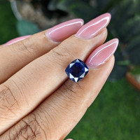 3.14 Ct. Blue Sapphire from Madagascar Life Style