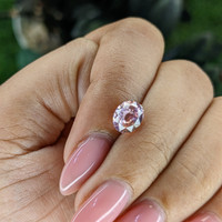 2.09 Ct. Peach Sapphire from Ceylon (Sri Lanka) Life Style