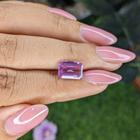 2.54 Ct. Pinkish Purple Sapphire from Madagascar Life Style