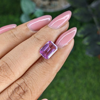 2.54 Ct. Pinkish Purple Sapphire from Madagascar Life Style
