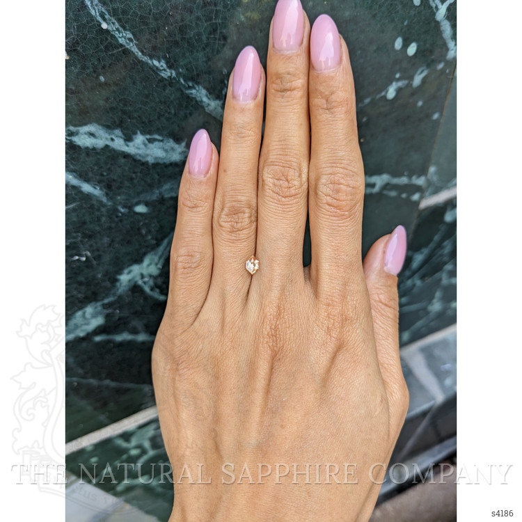 0.54 Ct. Peach Sapphire from Ceylon (Sri Lanka)