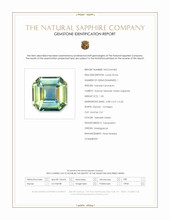 1.05 Ct. Yellowish Green Sapphire from Madagascar Scan Report