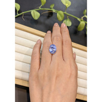 10.65 Ct. Blue Sapphire from Ceylon (Sri Lanka) Life Style