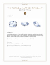 7.15 Ct. Blue Sapphire from Ceylon (Sri Lanka) Appraisal