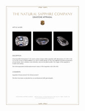 7.42 Ct. White Sapphire from Ceylon (Sri Lanka) Appraisal