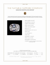 7.42 Ct. White Sapphire from Ceylon (Sri Lanka) Scan Report