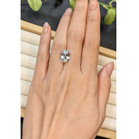 7.42 Ct. White Sapphire from Ceylon (Sri Lanka) Life Style