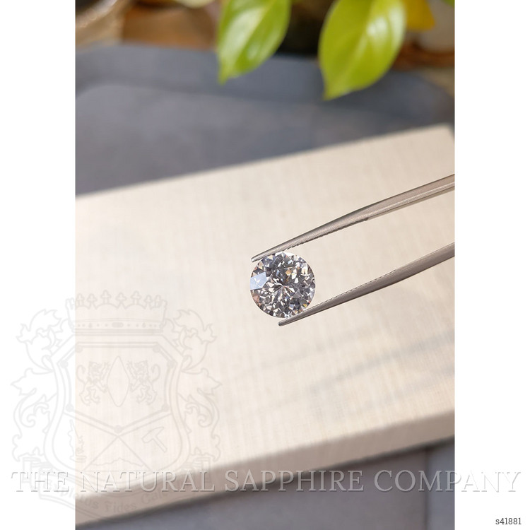 5.66 Ct. White Sapphire from Ceylon (Sri Lanka)