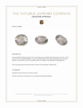 4.86 Ct. Grey Sapphire from Madagascar Appraisal