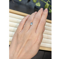1.09 Ct. Bluish Grey Sapphire from Burma (Myanmar) Life Style