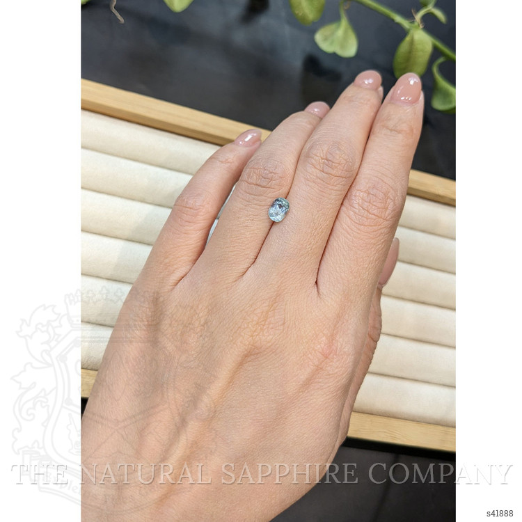 1.09 Ct. Bluish Grey Sapphire from Burma (Myanmar)
