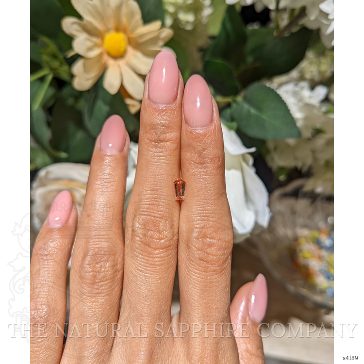 0.55 Ct. Peach Sapphire from Ceylon (Sri Lanka)