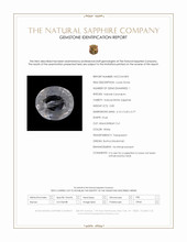 0.80 Ct. White Sapphire from Burma (Myanmar) Scan Report